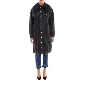 3.1 Phillip Lim Shearling Denim Coat
