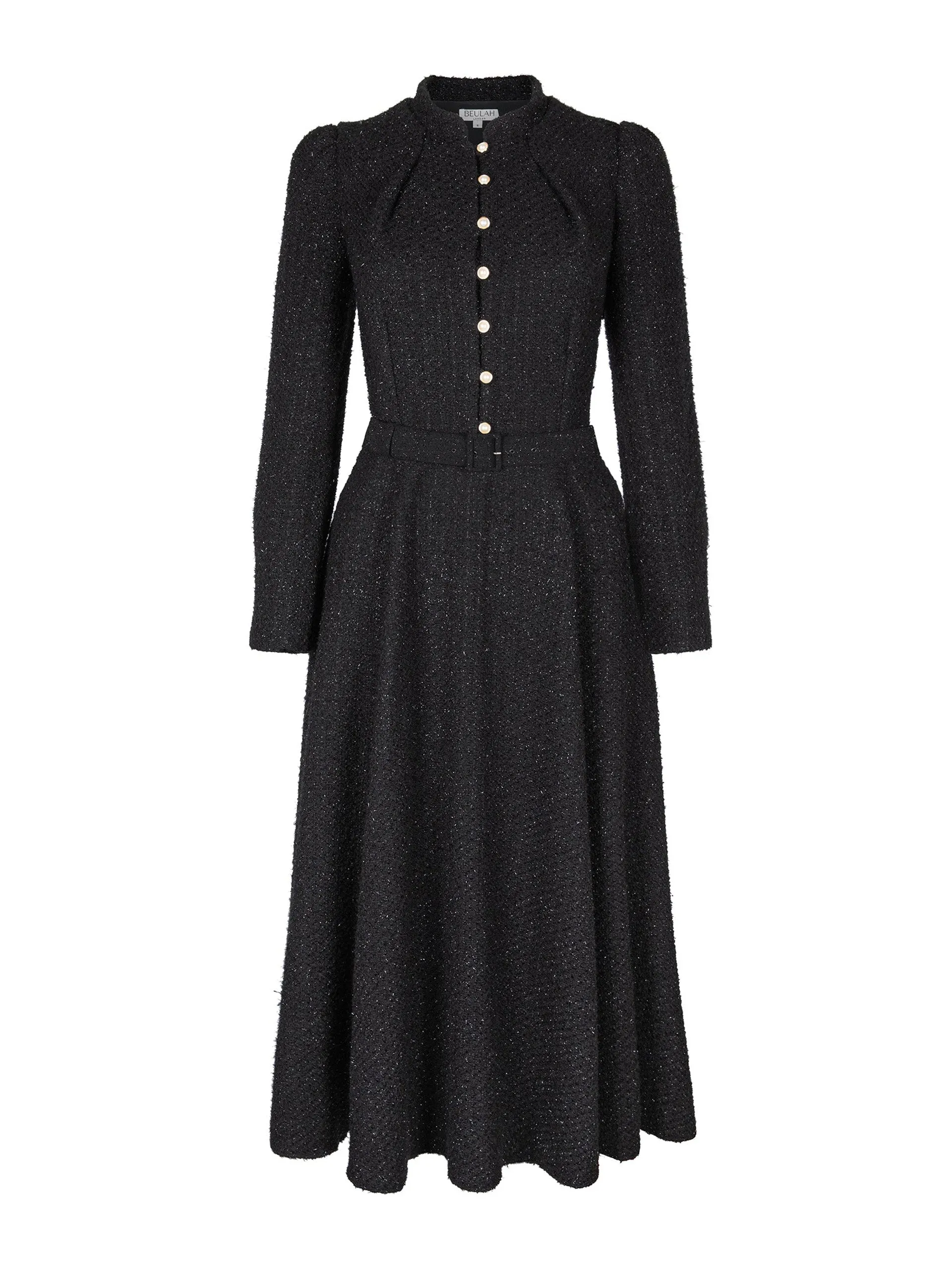 Ahana sparkle boucle dress