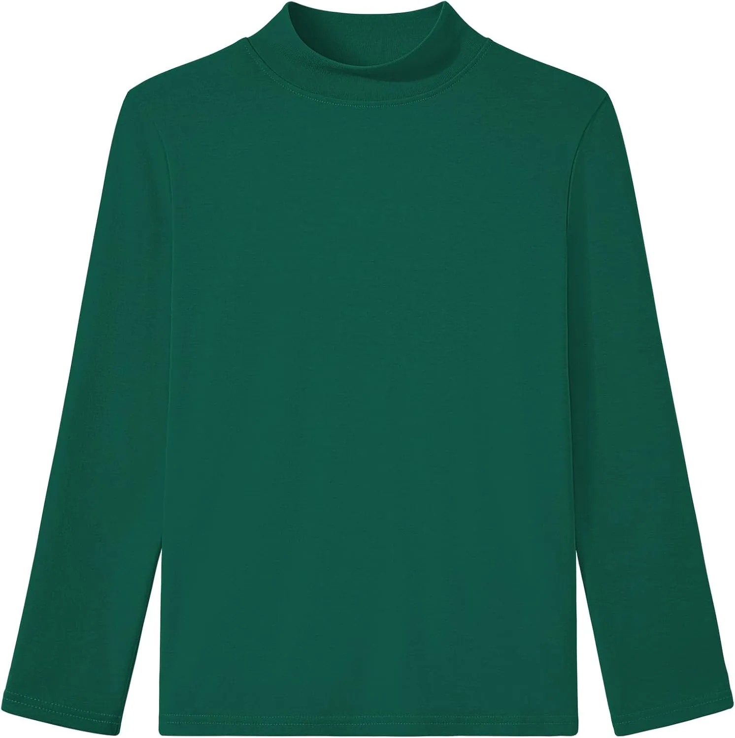 Auranso Boys Girls Long Sleeve Turtleneck Shirts Unisex Warm Solid Turtle Neck T-Shirts