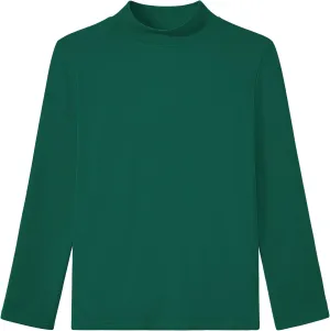 Auranso Boys Girls Long Sleeve Turtleneck Shirts Unisex Warm Solid Turtle Neck T-Shirts