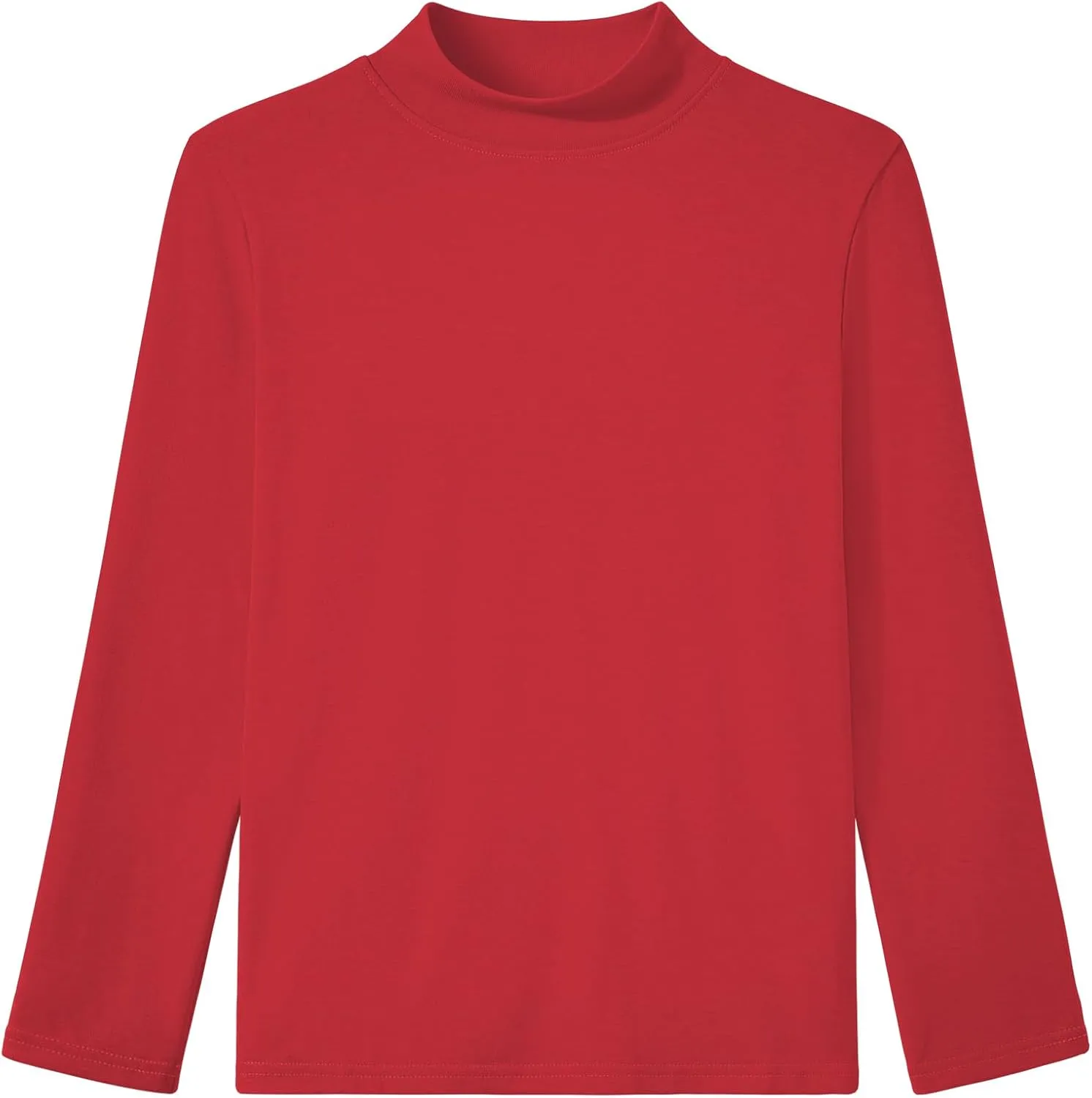 Auranso Boys Girls Long Sleeve Turtleneck Shirts Unisex Warm Solid Turtle Neck T-Shirts