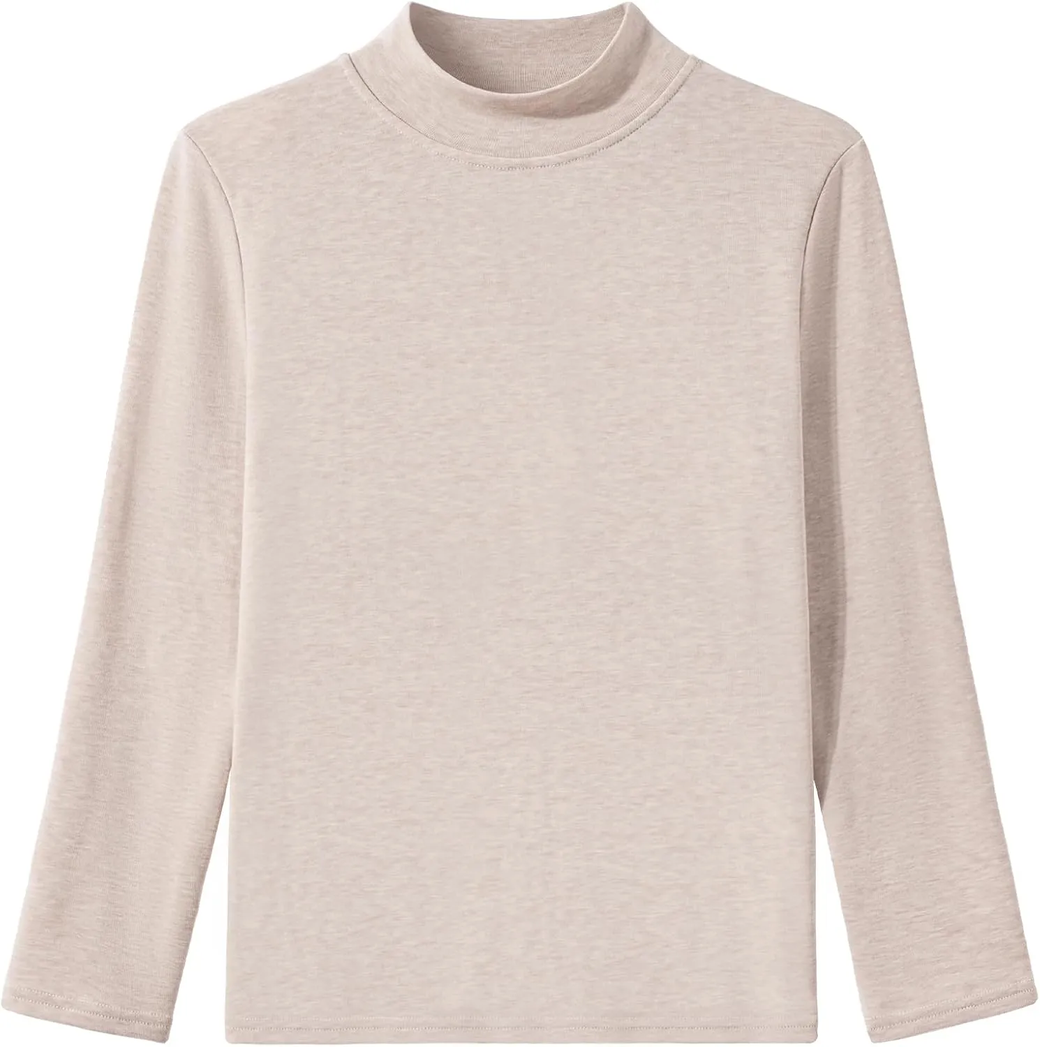 Auranso Boys Girls Long Sleeve Turtleneck Shirts Unisex Warm Solid Turtle Neck T-Shirts