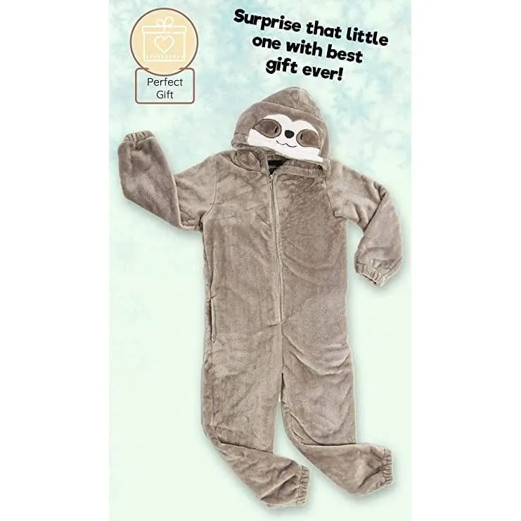 CityComfort Animal Sloth Onesie for Kids - Super Soft Sleepsuit