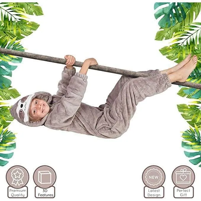 CityComfort Animal Sloth Onesie for Kids - Super Soft Sleepsuit
