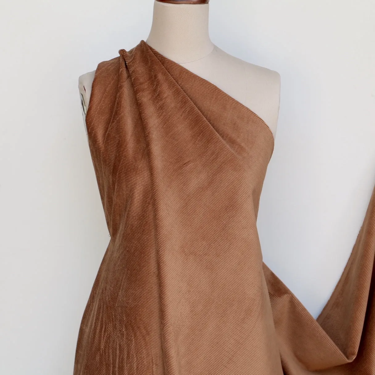 Corded Brown Sugar - Stretch Corduroy