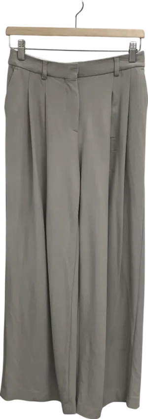 H&M Beige Wool Blend Trousers UK 8