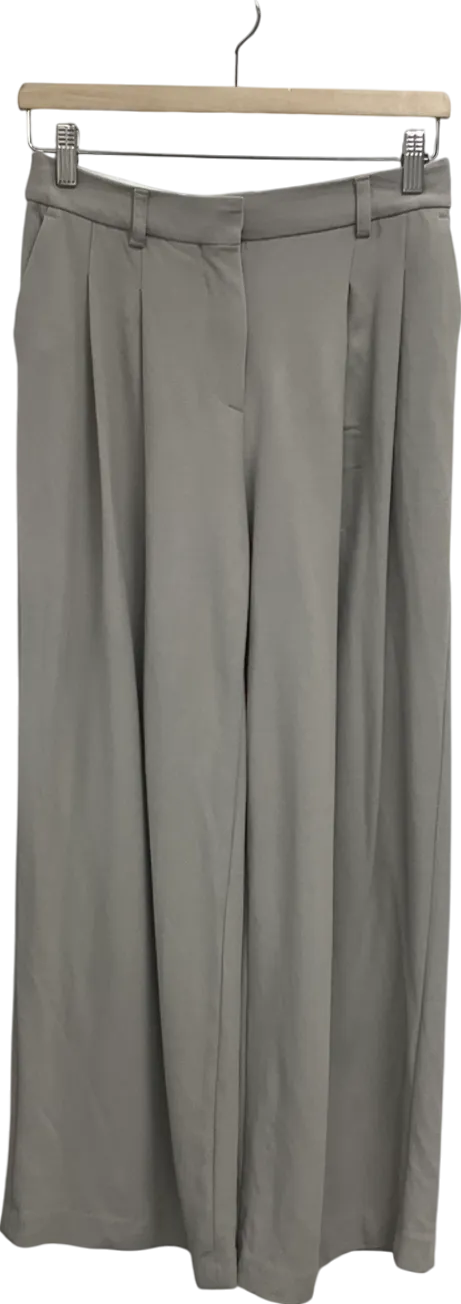 H&M Beige Wool Blend Trousers UK 8