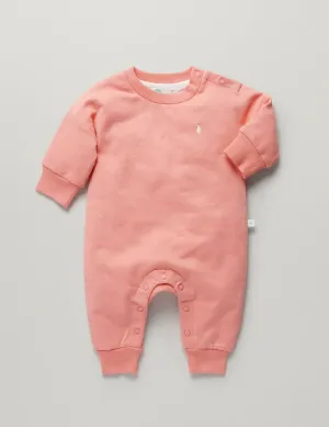 Little Green & Co Core Track Onesie - Peach