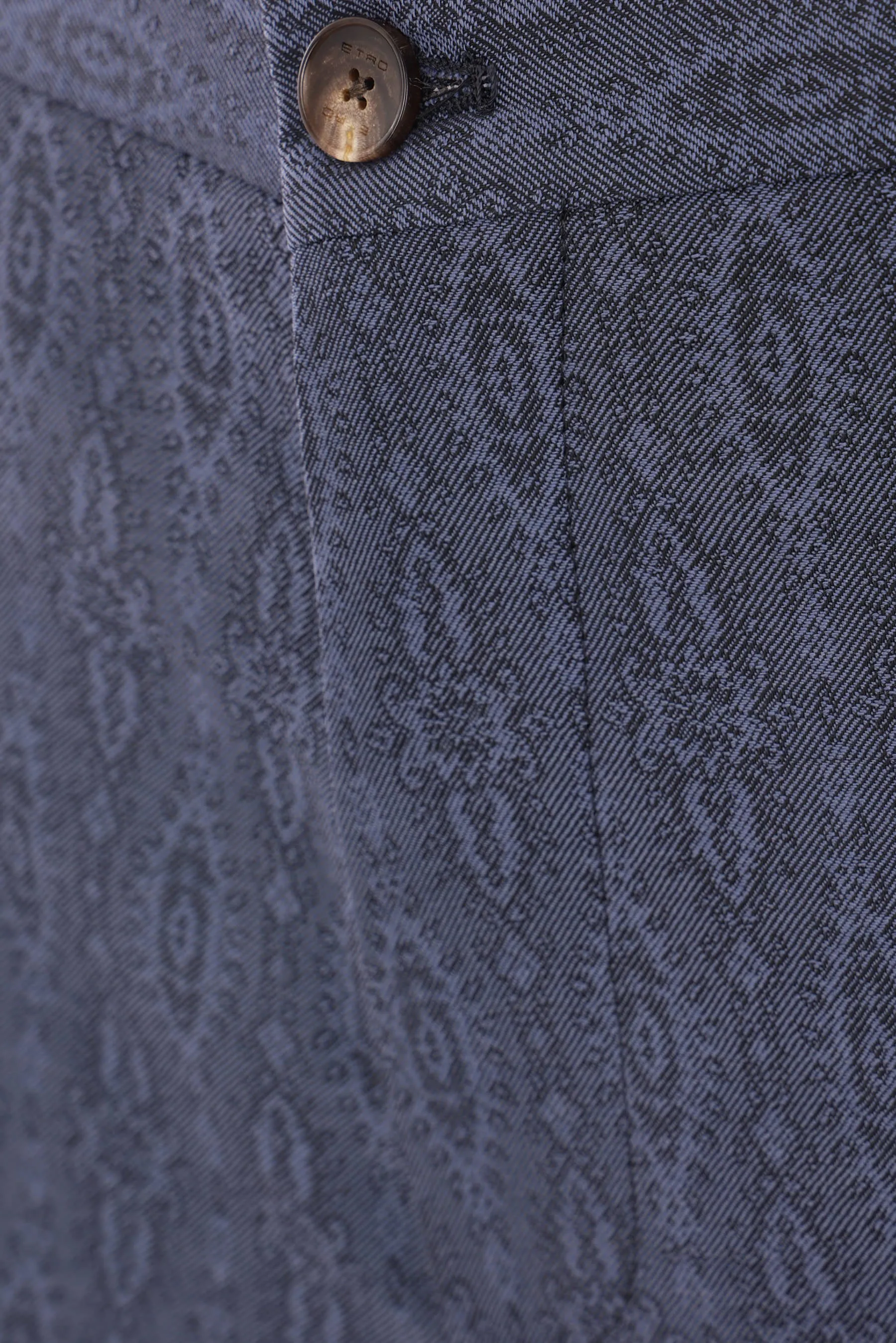 Paisley Pattern Wool Trousers