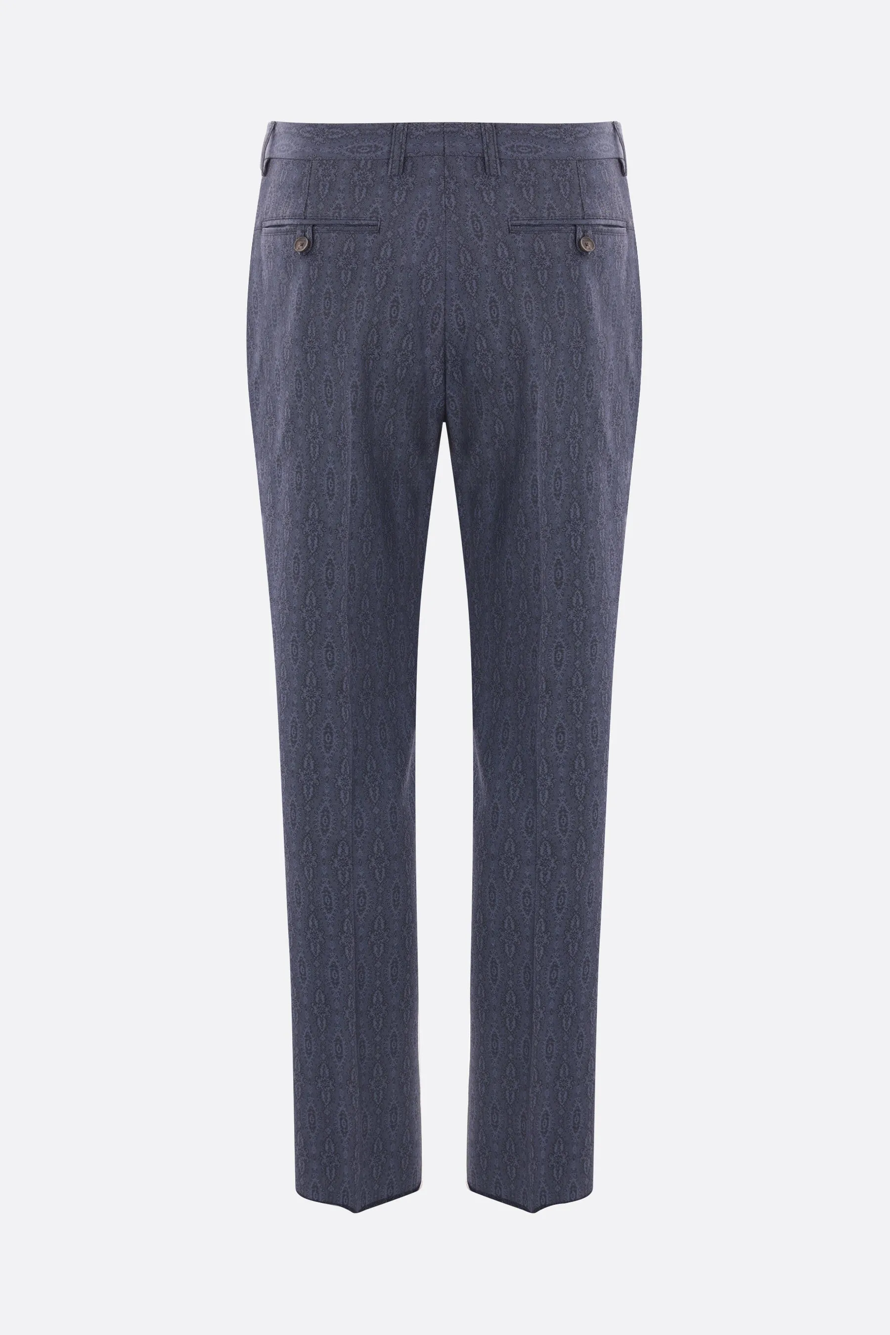 Paisley Pattern Wool Trousers