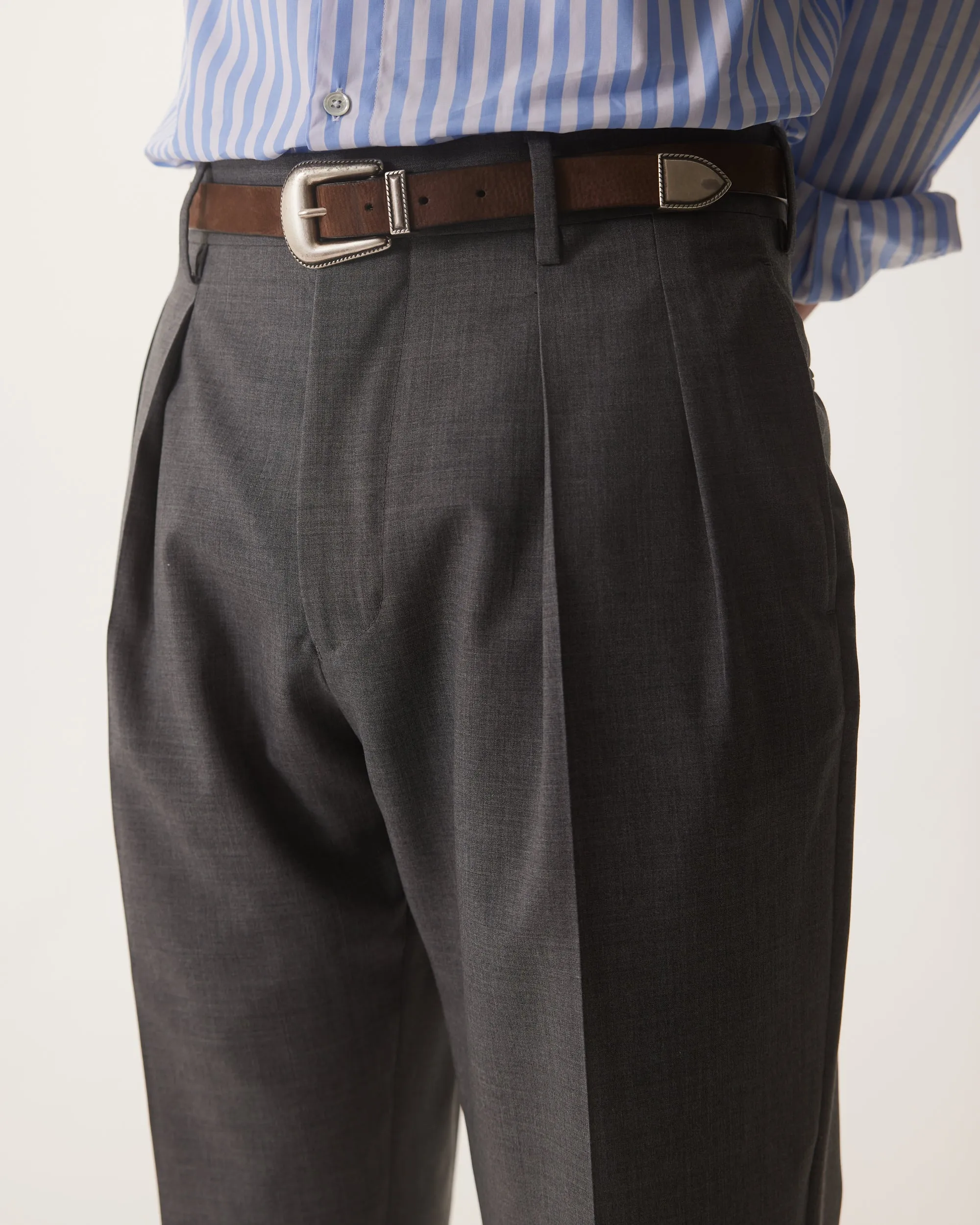 Piero - Grey - Fresco Wool