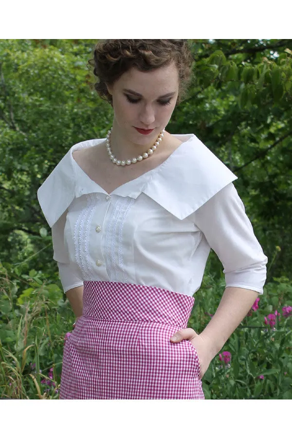 Portrait Blouse Sewing Pattern by Sew Chic Pattern Company