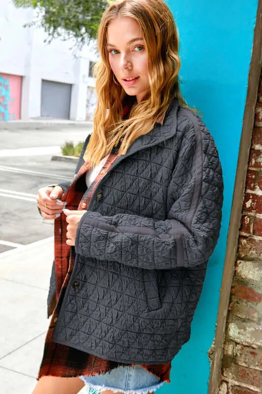 Rosie Soft Slouchy Oversized Quilted Jacket