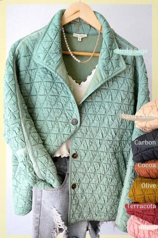 Rosie Soft Slouchy Oversized Quilted Jacket