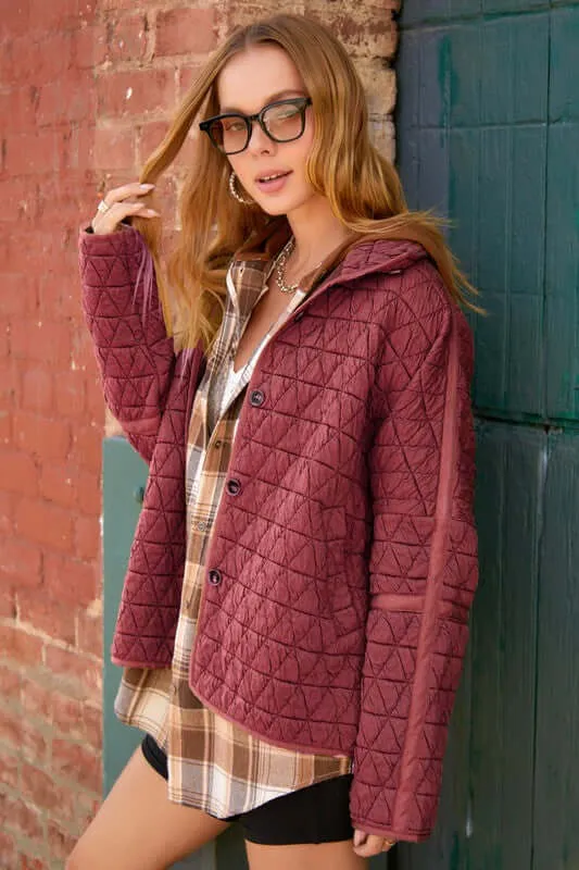 Rosie Soft Slouchy Oversized Quilted Jacket