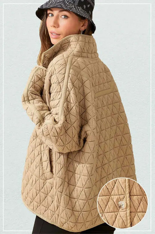 Rosie Soft Slouchy Oversized Quilted Jacket