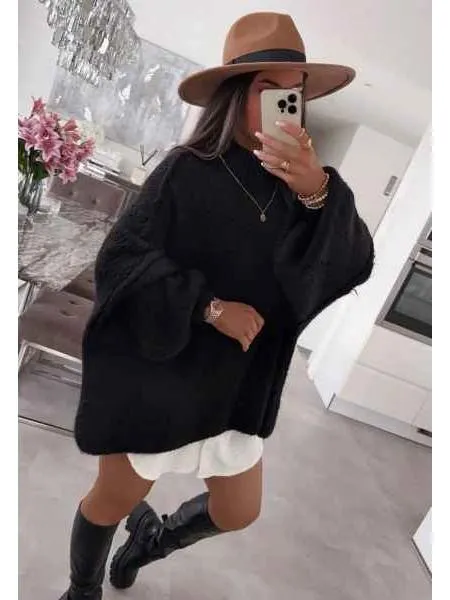 Slouchy Fit Oversized  Drop shoulder jumper
