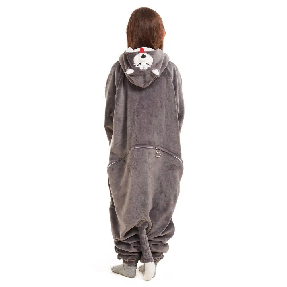 Snuggs Kids Blanket Onesie Husky