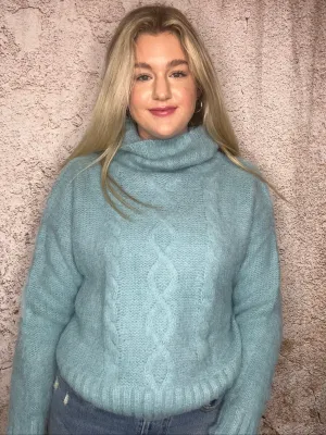 Turtleneck cable knit