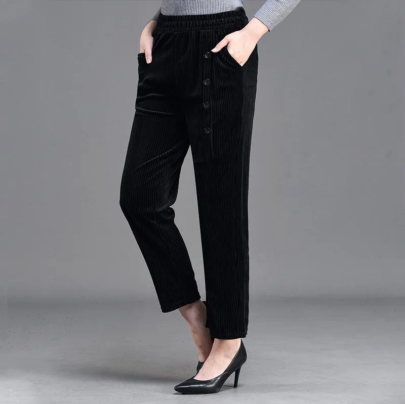❄️Winter Specials❄️Women's High Waist Corduroy Warm Pants