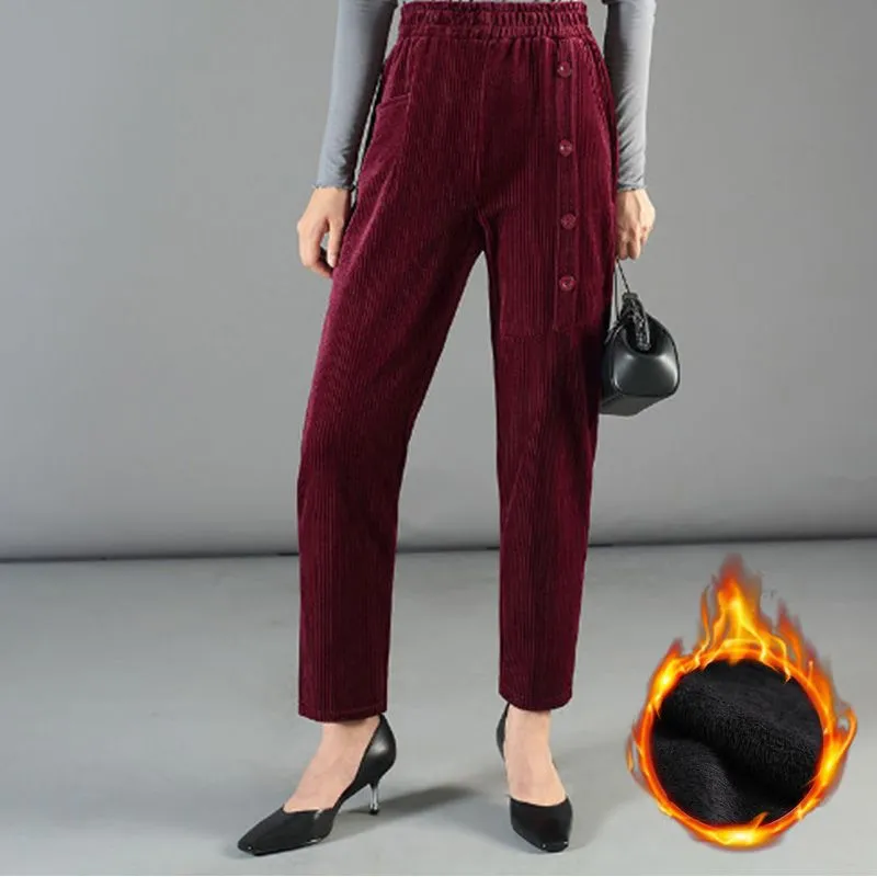 ❄️Winter Specials❄️Women's High Waist Corduroy Warm Pants