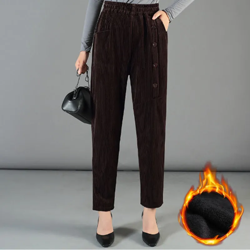 ❄️Winter Specials❄️Women's High Waist Corduroy Warm Pants