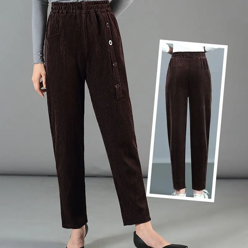 ❄️Winter Specials❄️Women's High Waist Corduroy Warm Pants